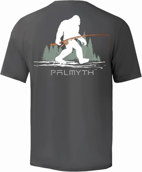 Palmyth Men's Fishing Shirt Short Sleeve Sun Protection UV UPF 50  SPF T-Shirt