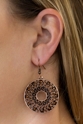Paparazzi Malibu Musical Earrings Copper
