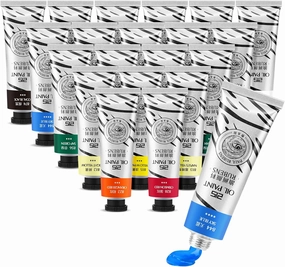 Paul Rubens Oil Paint, 20 Colors*50ml LargeTubes, Professional Oil Colors with High Saturation, Creamy Texture and Consistency,Art Supplies for Artists, Students, Beginners-B Set
