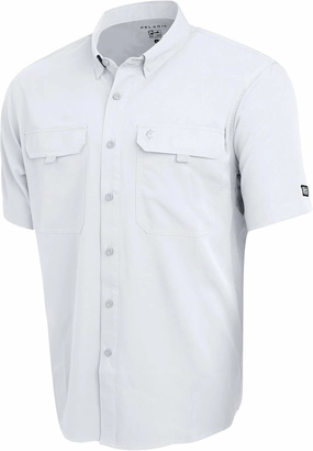 PELAGIC Men's Keys Guide Fishing Shirt, Short Sleeve, UPF 50  Protection, Ventilated and Lightweight