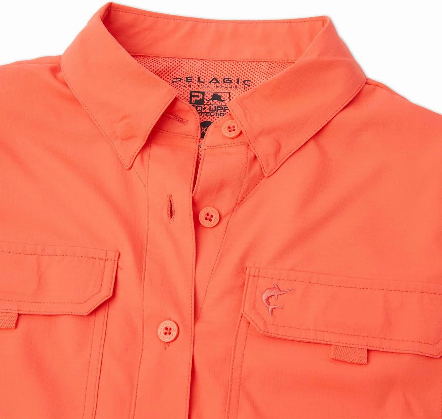 PELAGIC Women's Keys Guide Fishing Shirt, Short Sleeve, UPF 50  Protection, Ventilated and Lightweight