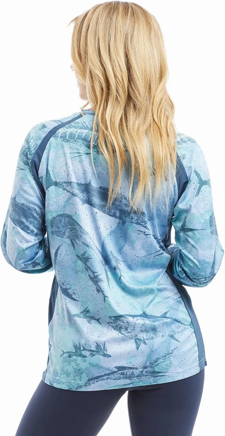 PELAGIC Women's Vaportek Fishing Shirt, Long Sleeve, UPF 50  Protection, Ventilated and Lightweight