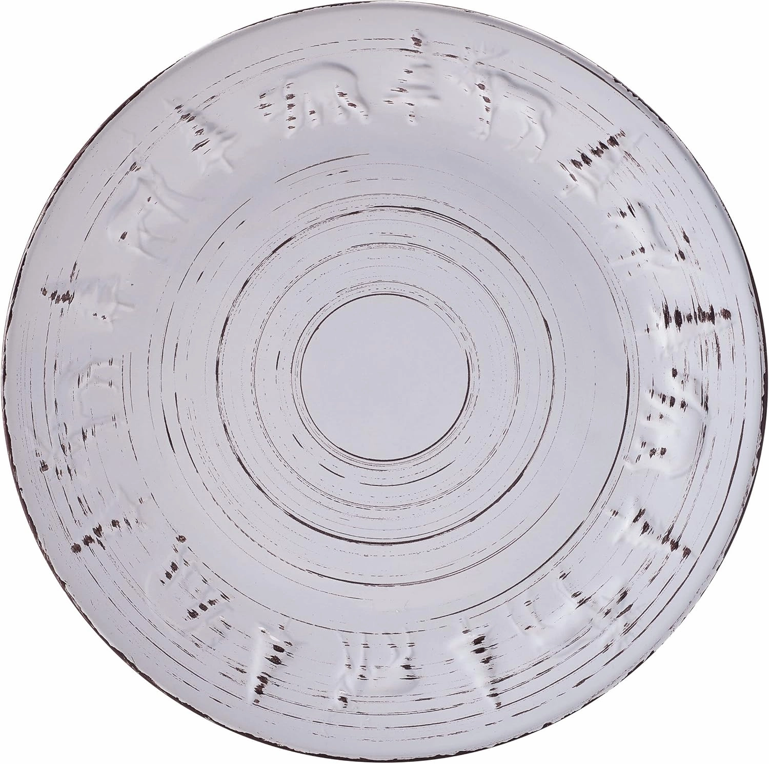 Pfaltzgraff Trellis Lodge 16 Piece Dinnerware Set, Service For 4, White