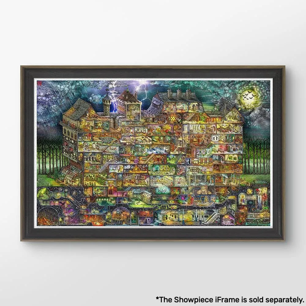 Pintoo Jigsaw Puzzles 4000 Piece for Adults - Tom Parker - The Night House Maze - Easy Storage Snug Interlocking Plastic Puzzle No Glue Required [H2953]