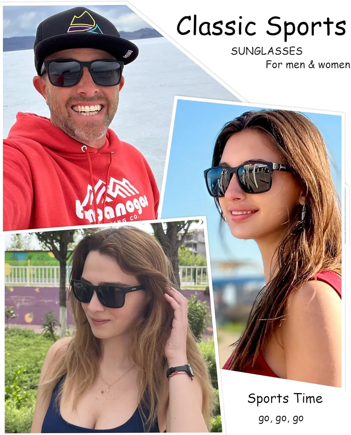 Polarized Fishing Sunglasses for Men Women Kayaking Surfing Driving Lightweight Sports Sun Glasses UV Protection