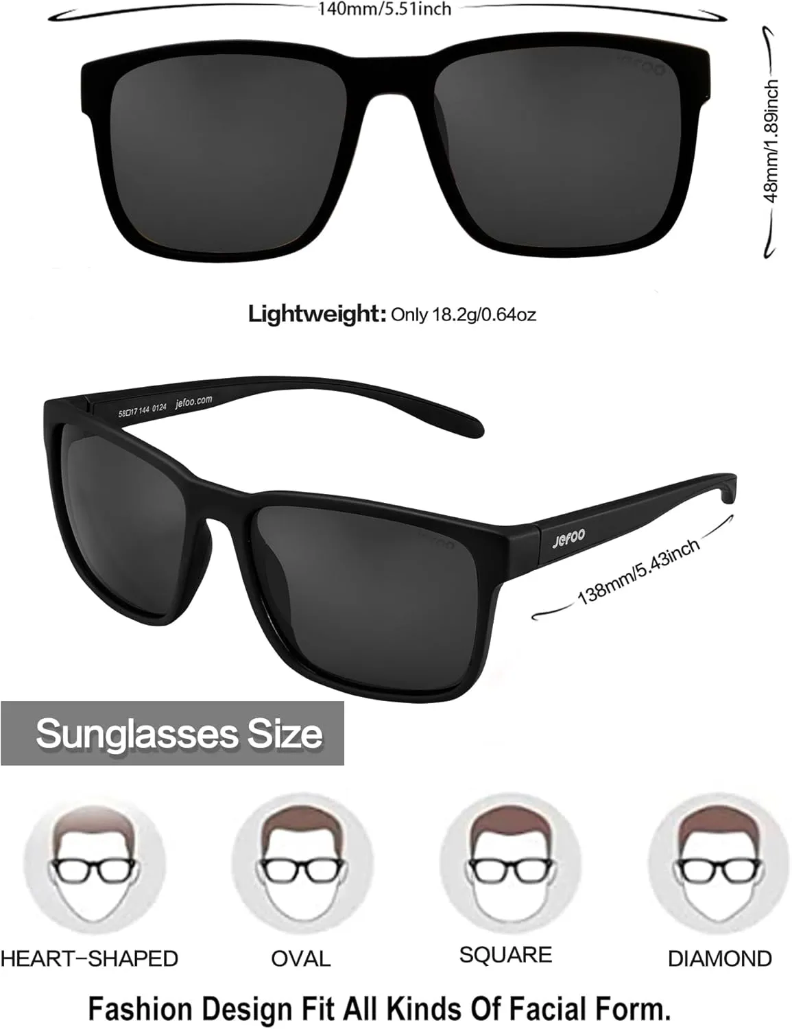 Polarized Fishing Sunglasses for Men Women Kayaking Surfing Driving Lightweight Sports Sun Glasses UV Protection