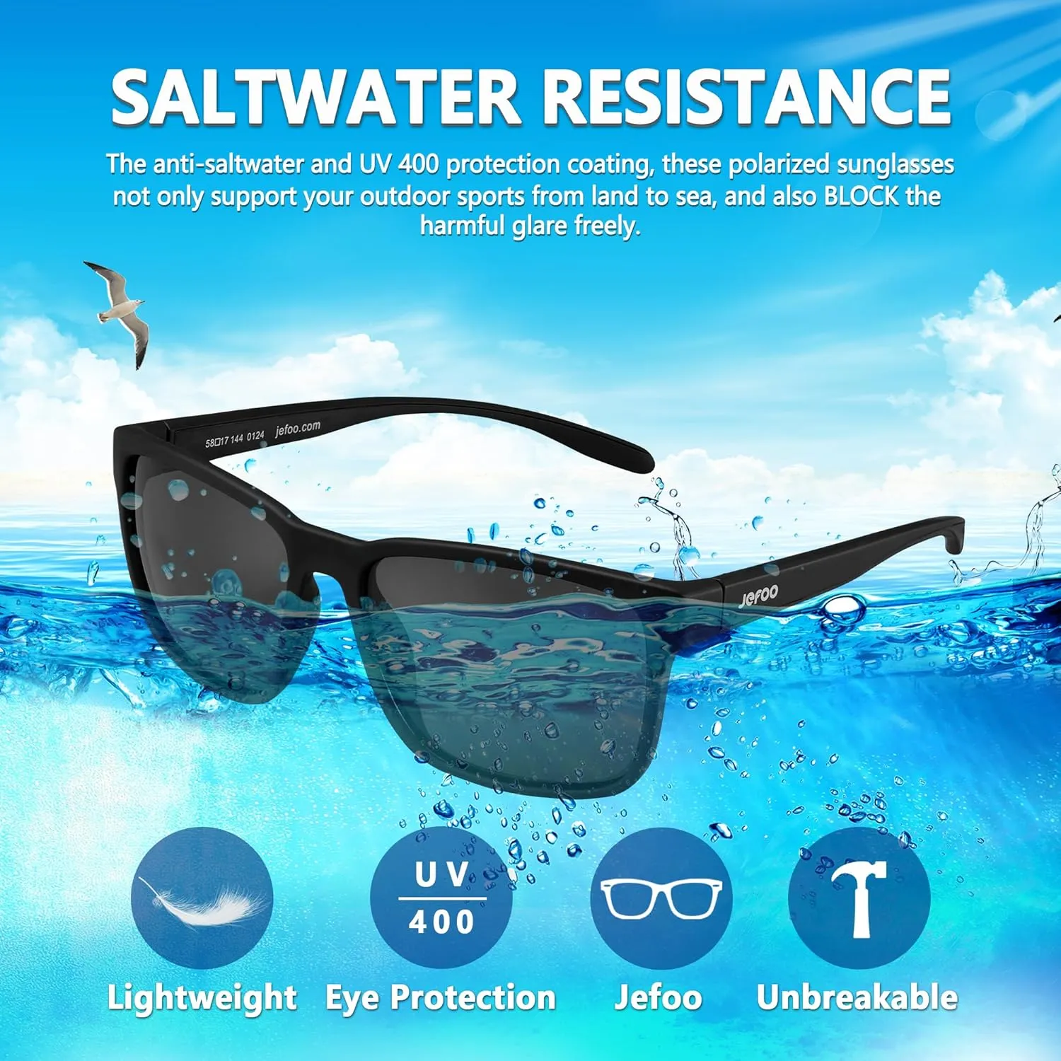 Polarized Fishing Sunglasses for Men Women Kayaking Surfing Driving Lightweight Sports Sun Glasses UV Protection