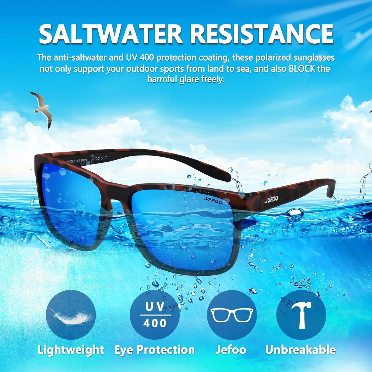 Polarized Fishing Sunglasses for Men Women Kayaking Surfing Driving Lightweight Sports Sun Glasses UV Protection
