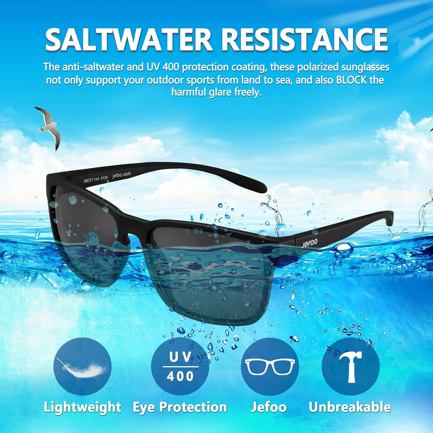 Polarized Fishing Sunglasses for Men Women Kayaking Surfing Driving Lightweight Sports Sun Glasses UV Protection