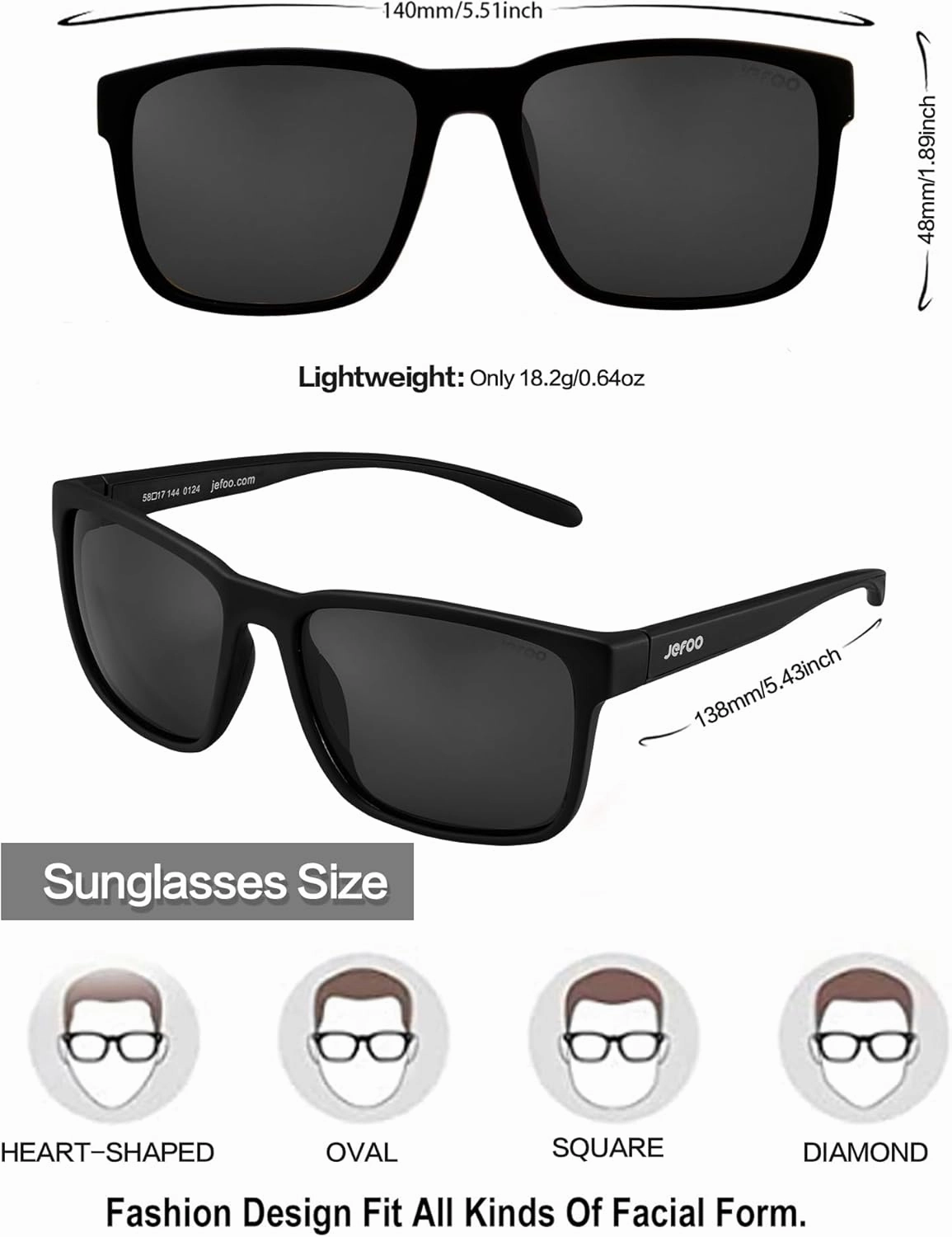 Polarized Fishing Sunglasses for Men Women Kayaking Surfing Driving Lightweight Sports Sun Glasses UV Protection