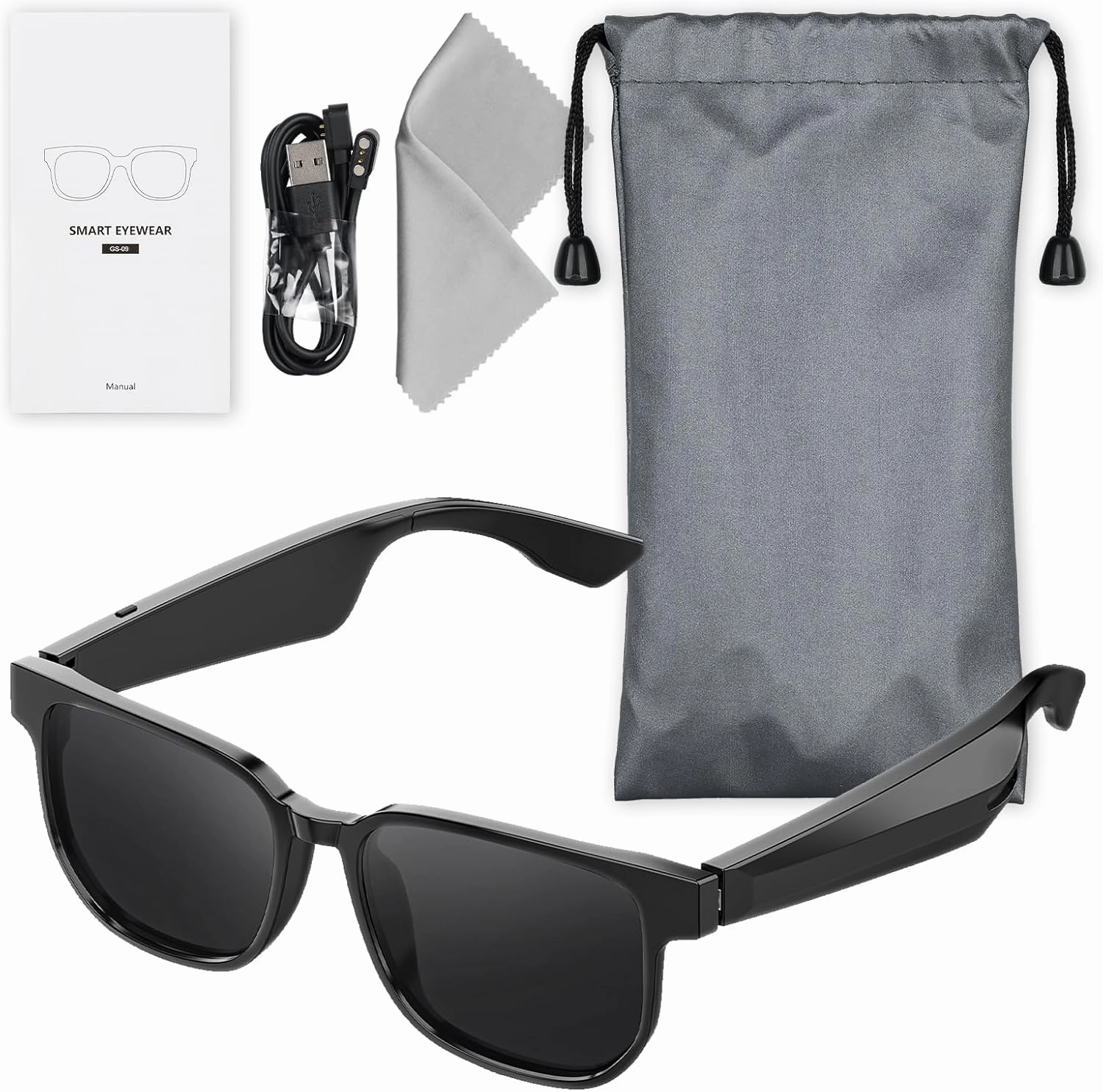 Polarized Sunglasses Women for Mother's Day,Smart Sunglasses for Men,Gafas Inteligentes Para Hombre, Anti-Blue Light Lens,Bluetooth Glasses for Women Men,Touch and Voice Assistant Compatibility