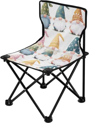 Portable Camping Folding Chairs Foldable Chair Small Cute Gnome Dwarf Lightweight Backpacking Outdoor Outside Fishing