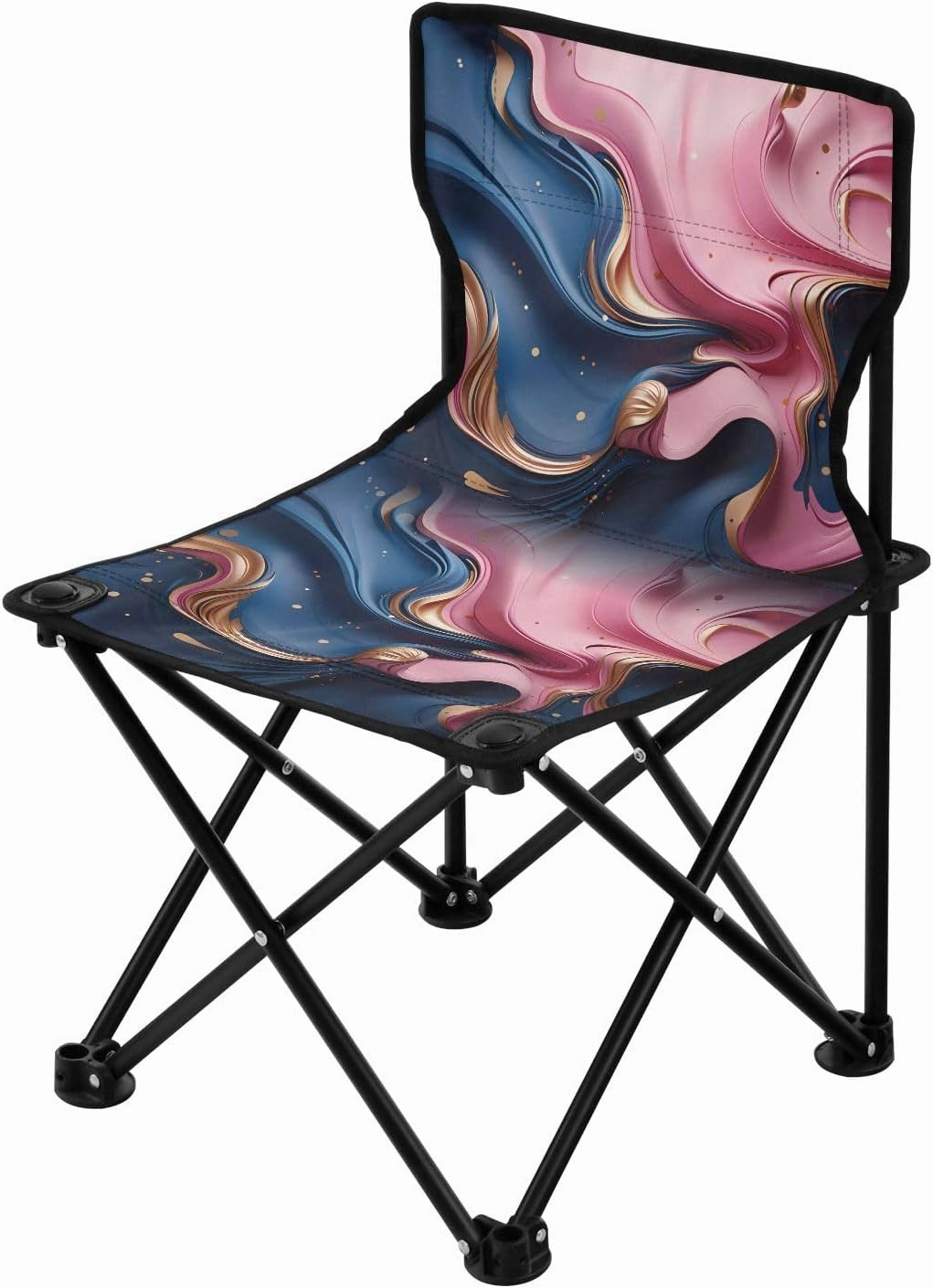 Portable Camping Folding Chairs Foldable Chair Small Pink Blue Lightweight Backpacking Outdoor Outside Fishing