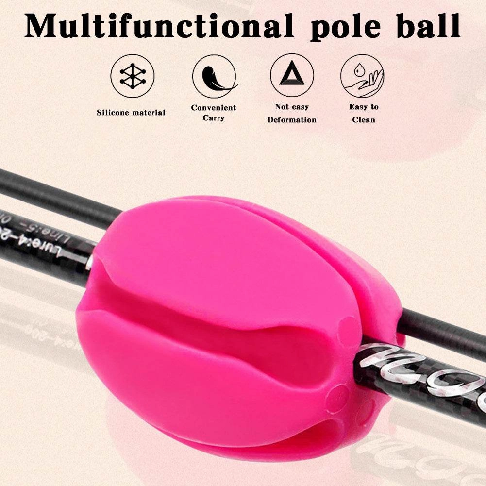 Portable Fishing Rod Fixed Ball Practical Lightweight Fishing Rod Fastener Fishing Pole Accessories