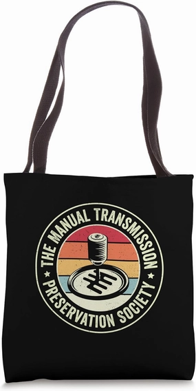 Preservation Society Stick Shift Manual Transmission Cars Tote Bag