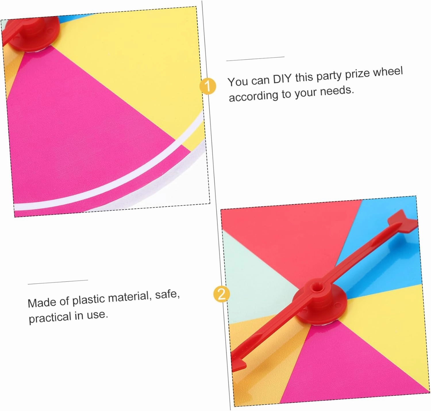 Prize Wheel Game Board for Party Games Raffles Events Lightweight Portable for Luck Draws Carnival Fun and Nights