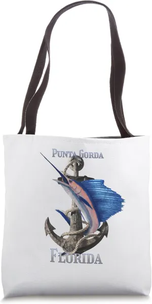 Punta Gorda Florida Swordfish Marlin Ocean Fishing Tote Bag
