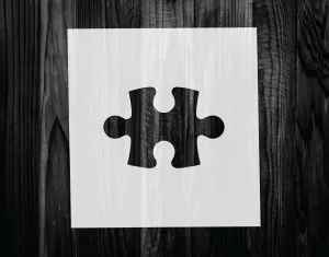 Puzzle Piece Stencil, Mylar reusable stencil, Stencil, FAST SHIPPING