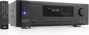 Pyle 5.2-Channel Hi-Fi Bluetooth Stereo Amplifier- 1000 Watt AV Home Speaker Subwoofer Sound Receiver with Radio, USB, RCA, HDMI, Mic In, Wireless Streaming, Supports 4K UHD TV, 3D, Blu-Ray - PT694BT