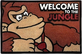 Pyramid America Donkey Kong Welcome Mat - Welcome to The Jungle Doormat - Mario Bros Doormat 29"x17" inch Nintendo Room DecoDurable & Easy to Clean