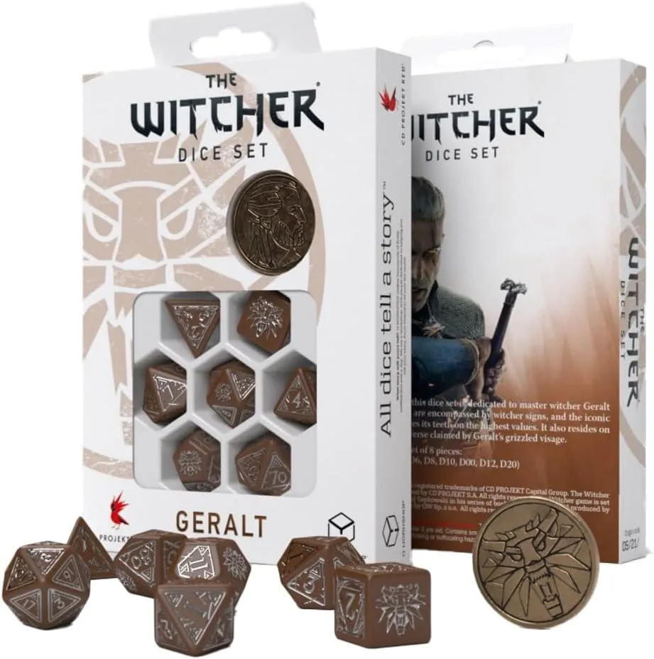 Q-Workshop The Witcher Dice Set. Geralt - Roach's Companion