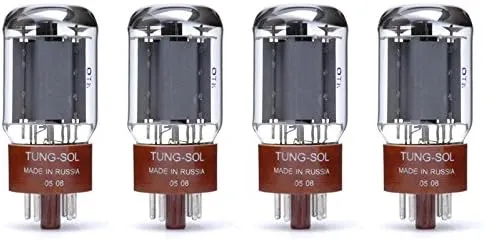 Quad of Tung-Sol 5881 New Production Power Vacuum Tube