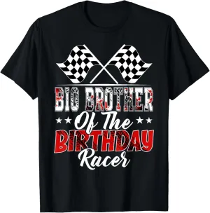 Race Car Big Brother Of The Birthday Racer Racing Family T-Shirt