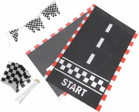 Racing Track Flags 1 Set Track Decoration Flags for Race Car Party Birthday Decor