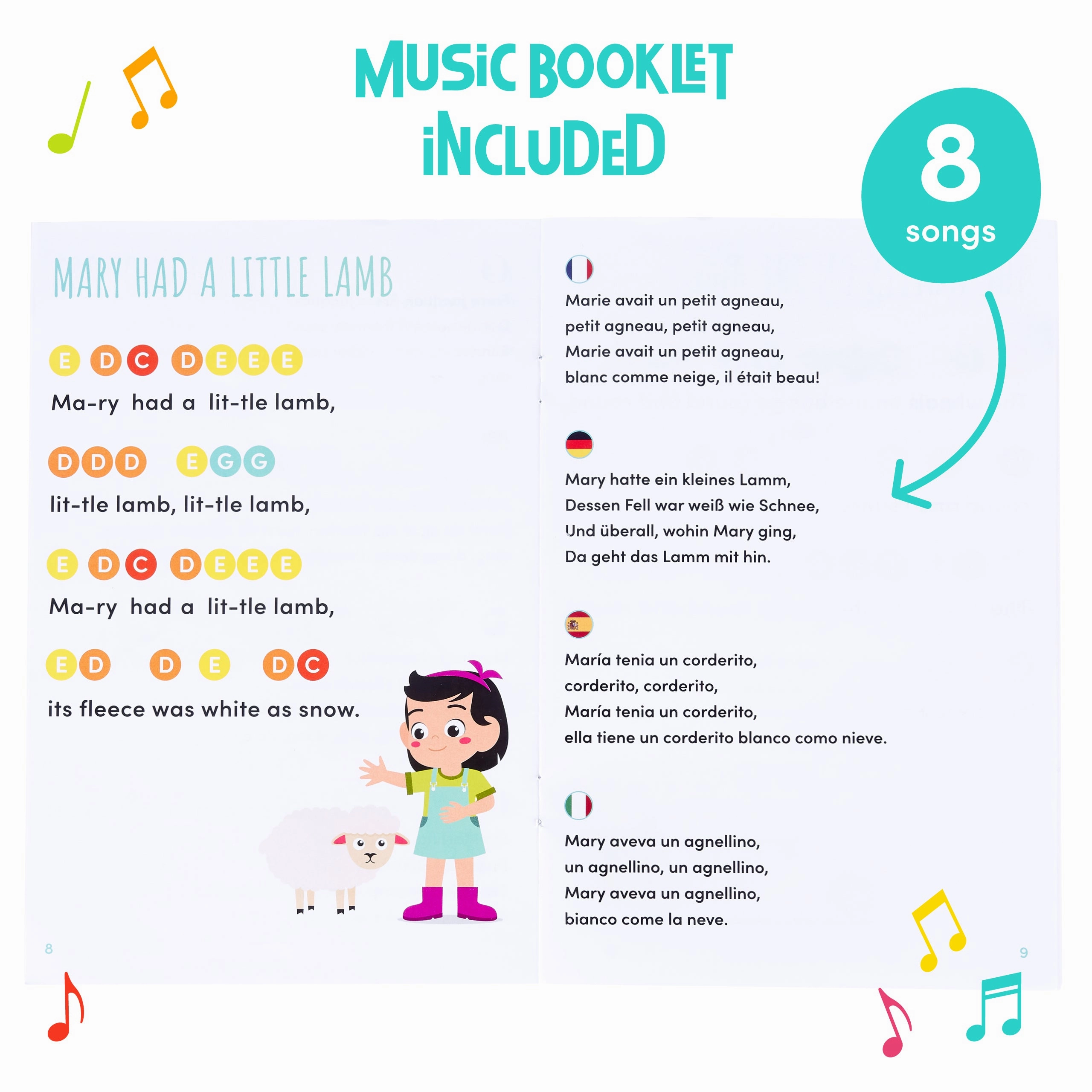Rainbow Musical Bell Set