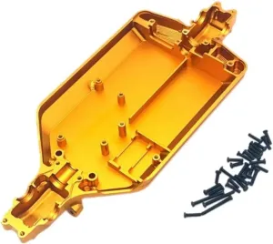 RC Car DIY Parts for SCY for JJRC C8805 1/16 Metal Upgraded for Chassis Full Series Rc Model Crawler Car Truck for Buggy Upgrade Parts(Yellow)