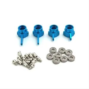 RC Car DIY Parts for WLtoys 284161 284010 284131 K989 K979 K969 P929 P939 1/28 3 7 2mm Metal Upgraded Steering Cup Bearing RC Car Parts(Blue)