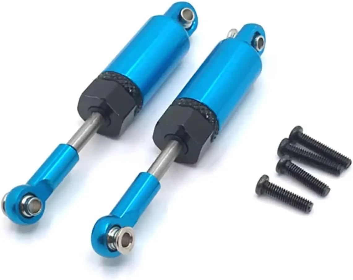 Rc Car Shock Absorber For WLtoys 184011 A949 A959 A969 A979 K929 Metal Front And Rear Hydraulic Shock Absorber RC Car Parts And Accessories Upgrade Replacement Use(Blue)