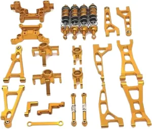 Rc Shock Absorber For MJX 16207 16208 16209 16210 For Hyper Go 1/16 Metal Shock Absorber Set Rc Car Off-road Vehicle Parts And Accessories Upgrade Replacement