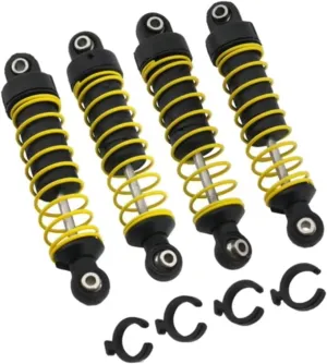 Rc Shock Absorber For MJX 16207 For WPL C14 C24 For SCY 16101 16102 For MN D90 For MN99S SY1201 SY1202 Oil Shock Absorber Damper RC Car Upgrade Parts Accessories(4pcs)