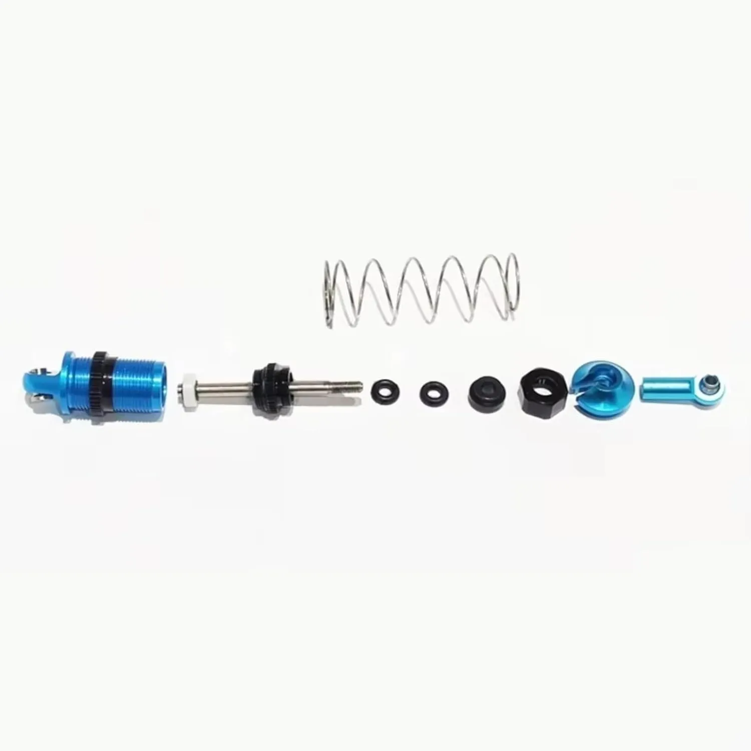 Rc Shock Absorber For MN128 MN86 MN86S MN86K MN86KS For MN G500 1/12 4pcs Metal Oil Shock Absorber Damper RC Car Parts Accessories Upgrade Replacement Use(Blue)