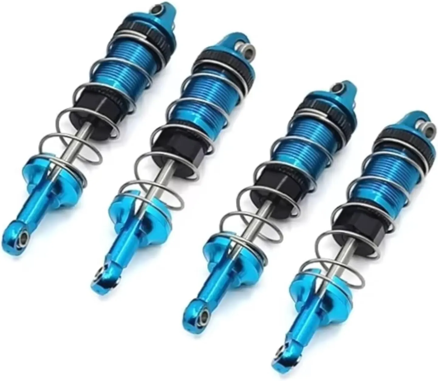 Rc Shock Absorber For SCY 16101 16102 16103 1/16 Metal Oil Shock Absorber Damper Upgrade RC Cars Tracked VehicleParts And Accessories Upgrade Replacement Use(Blue)