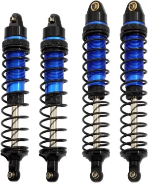 Rc Shock Absorber For Traxxas For Arrma For Slash 727 For Arrma 4x4 1:10 9IMOD 4PCS Front&Rear Shock Absorber Metal Hydraulic RC Car Upgrade Parts Replacement(Blue)