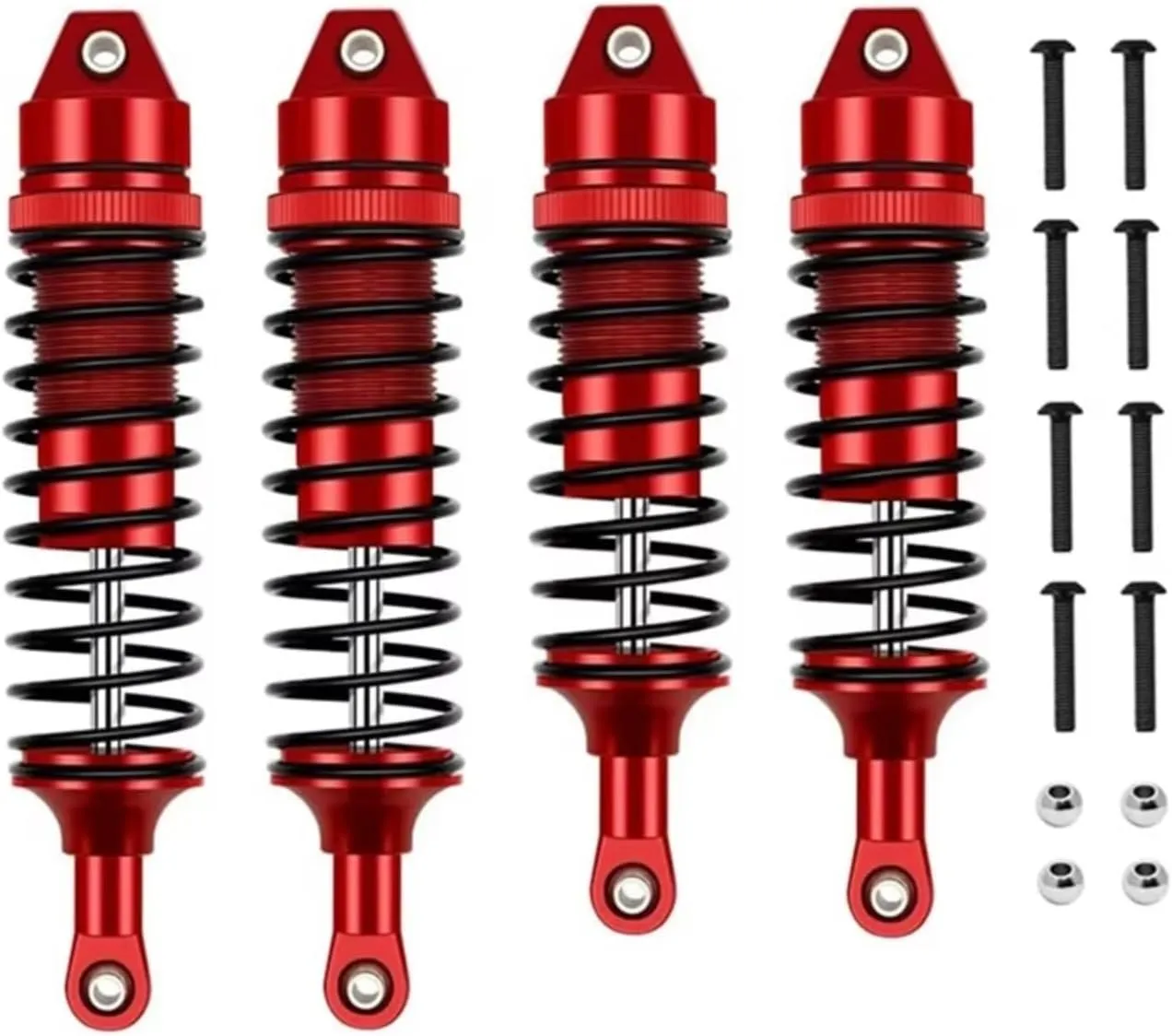 Rc Shock Absorber For Traxxas For Slash 4X4 For VXL 2WD For Rustler For Stampede For Hoss 1/10 Metal Front And Rear Shock Absorber RC Car Parts Replacement