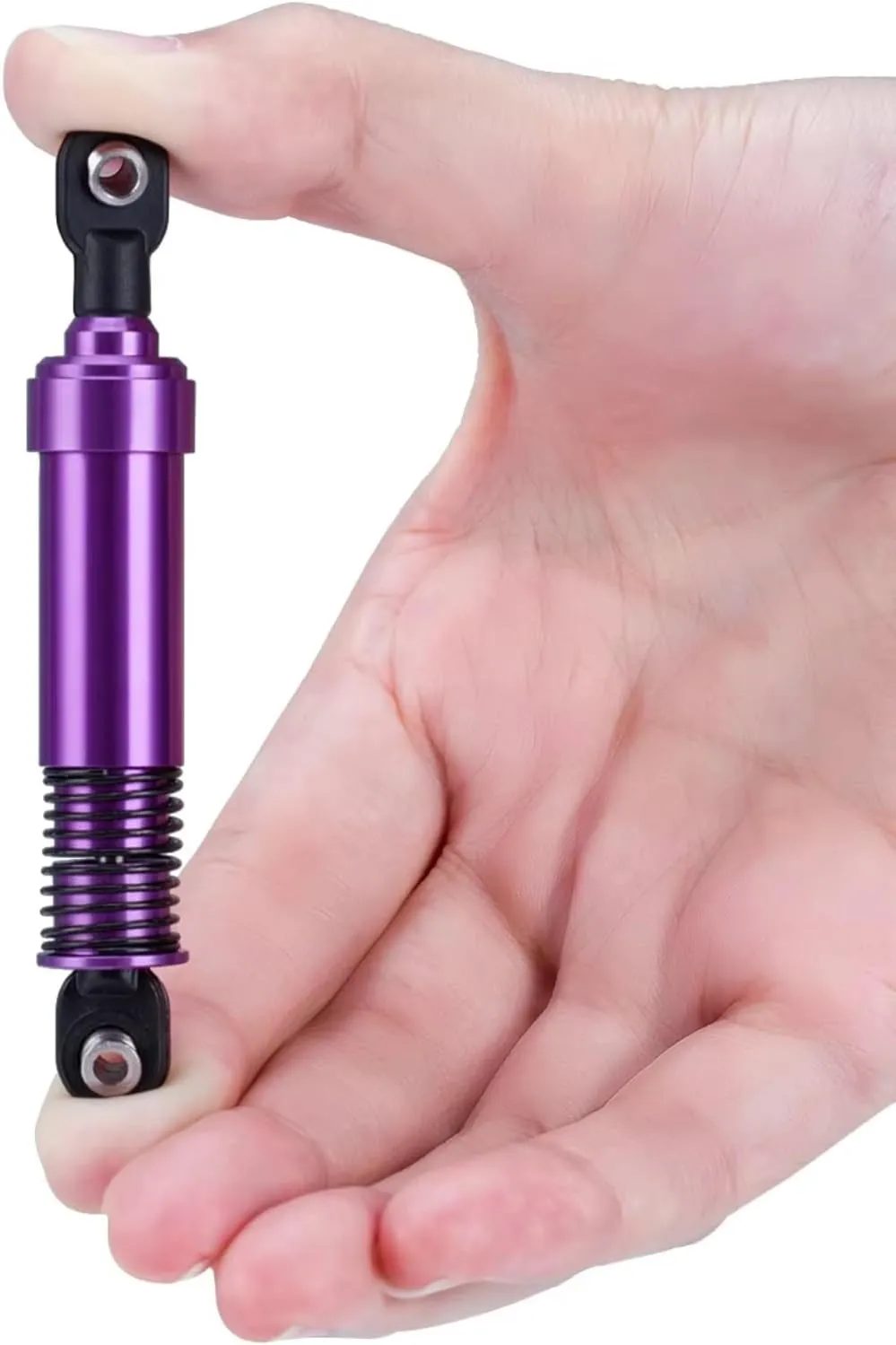 Rc Shock Absorber For TRX4 For LCG For SCX10 For Capra 1/10 2Pcs 75mm 85mm 95mm 105mm 115mm Aluminum Big Bore Shocks Oil Damper RC Car Parts Replacement Use(Purple,115mm)