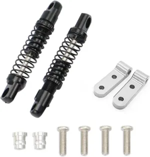 Rc Shock Absorber For WPL D12 Metal Rear Shock Absorber Damper With Mount Fixed For Seat RC Car Tracked Vehicle Parts And Accessories Upgrade Replacement Use