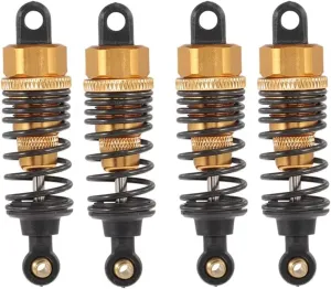 Rc Special Shock Absorber For HSP For Redcat For HPI 1:10 2pcs pcs 60mm Metal Shock Absorber Damper Drift For Racing RC RC Car Parts Accessories Upgrade Replacement Use(Yellow,4pcs)