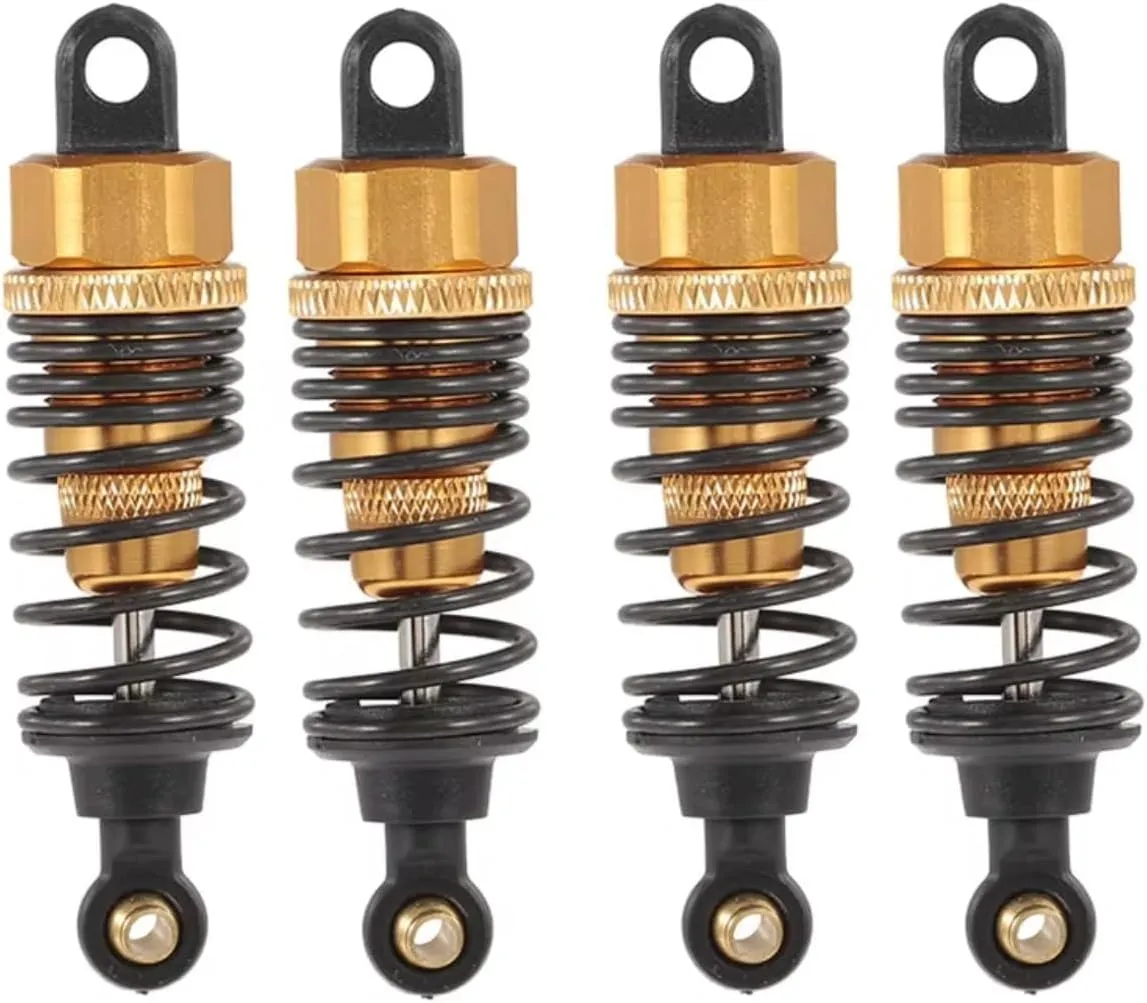 Rc Special Shock Absorber For HSP For Redcat For HPI 1:10 2pcs pcs 60mm Metal Shock Absorber Damper Drift For Racing RC RC Car Parts Accessories Upgrade Replacement Use(Yellow,4pcs)
