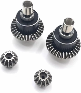 RC Car Accessories Compatible with WLtoys 144010 144001 144002 124016 124017 1/12 1/14 RC Car Upgrade Parts Metal Front and Rear Differentials