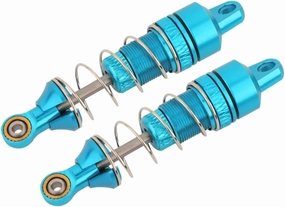 Rc Car Shock Absorber For Losi For Mini-T 2.0 1/18 2WD 2Pcs Metal Front Shock Absorber For Spring Dampers RC Car Truck RTR Upgrade Parts Accessories Upgrade Replace(Blue)