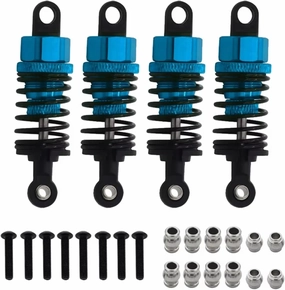 Rc Car Shock Absorber For Tamiya For TT02 For TT01 M05 For HPI For HSP 1/10 Metals Aluminium Alloy Oil Shock Absorber RC On Road Drift For Racing Car Parts Replacement(Blue,4pcs)