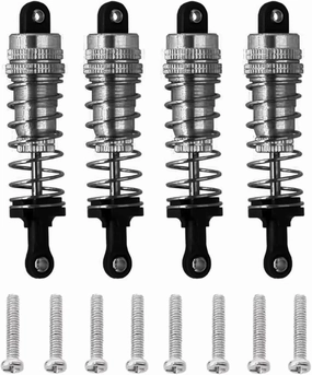 RC Car Shock Absorbers Compatible With WLtoys 144001 1/14 RC Drift For Racing Car Upgrade Parts Replacement Accessory 4Pcs Metal Shock Absorber Damper