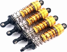 RC Car Shock Absorbers Compatible With Wltoys 144001 1/14 RC Drift For Racing Car Upgrade Parts Replacement Accessory 4Pcs Metal Shock Absorber Damper