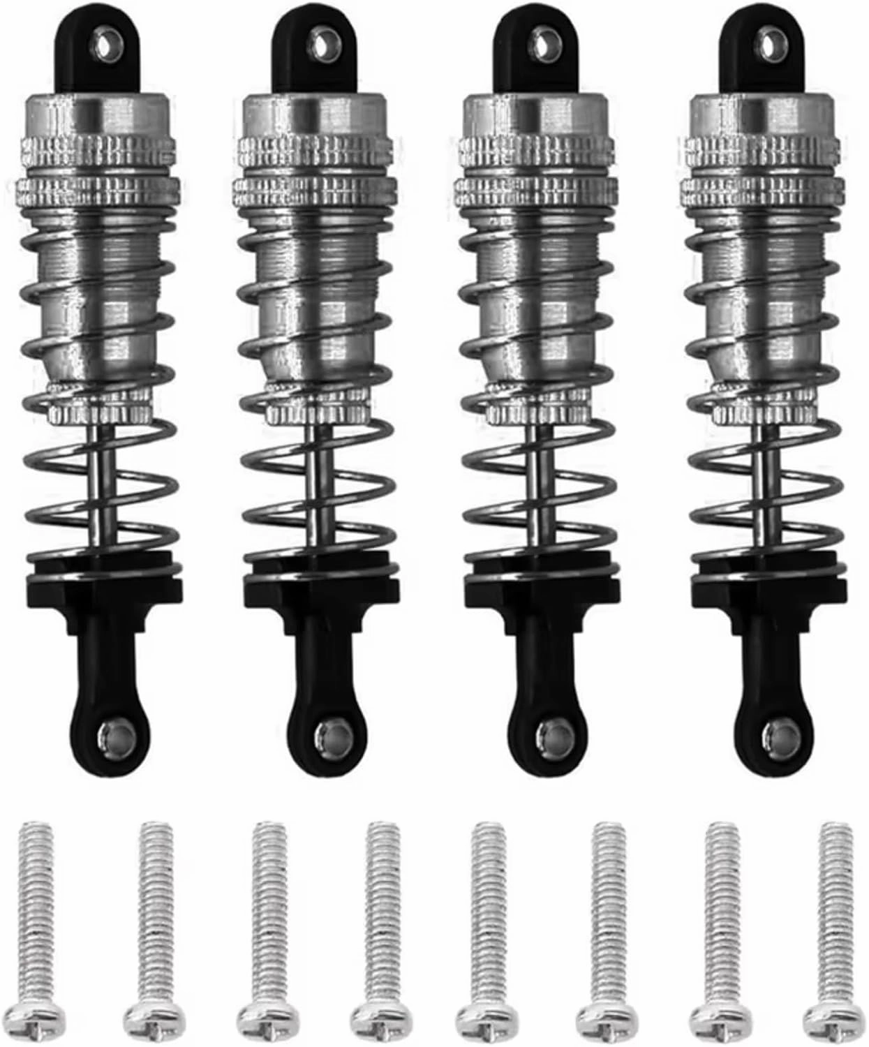 RC Car Shock Absorbers Compatible With WLtoys 144001 1/14 RC Drift For Racing Car Upgrade Parts Replacement Accessory 4Pcs Metal Shock Absorber Damper