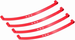 RC Car Upgrade Part for TF2 1/10 4pcs for Super Soft Steel Front and Rear Axle Shock Absorber for Leaf Springs RC Car Upgrade Parts Accessories