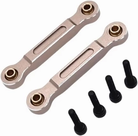 Rc Connecting Rod Tie Rod for Hyper GO for MJX 14211 1/14 Metal Front Steering Fixed Rod Rc Crawler Car Truck for Buggy Parts and Accessories Upgrades Replacement Use(Silver)